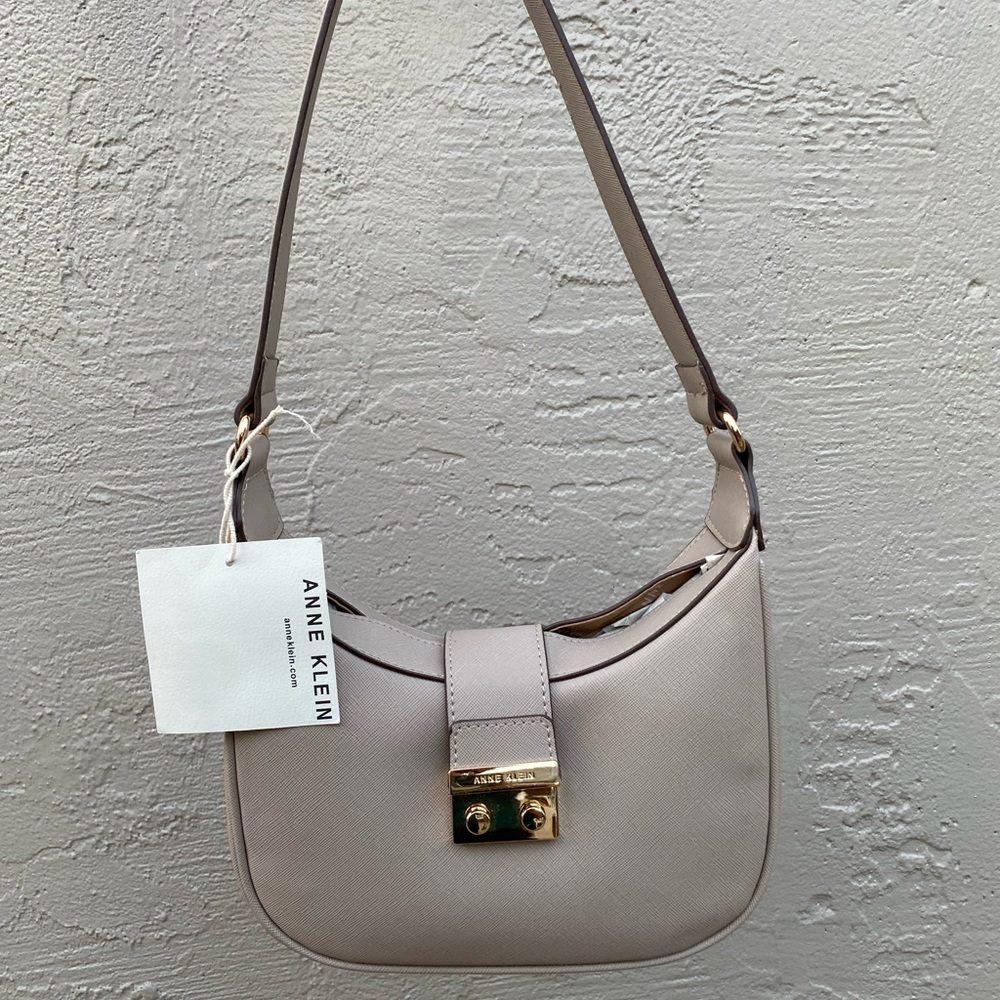 Anne Klein Taupe Shoulder Bag